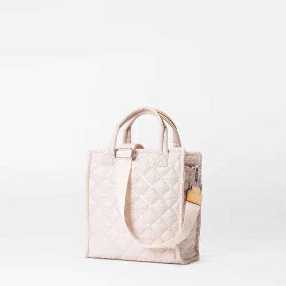 MZ Wallace Mini Box Tote XS Color: Rose Rec With Sequin $265 - Picture 2 of 7